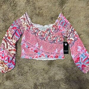 GUESS CROP TOP NWT S